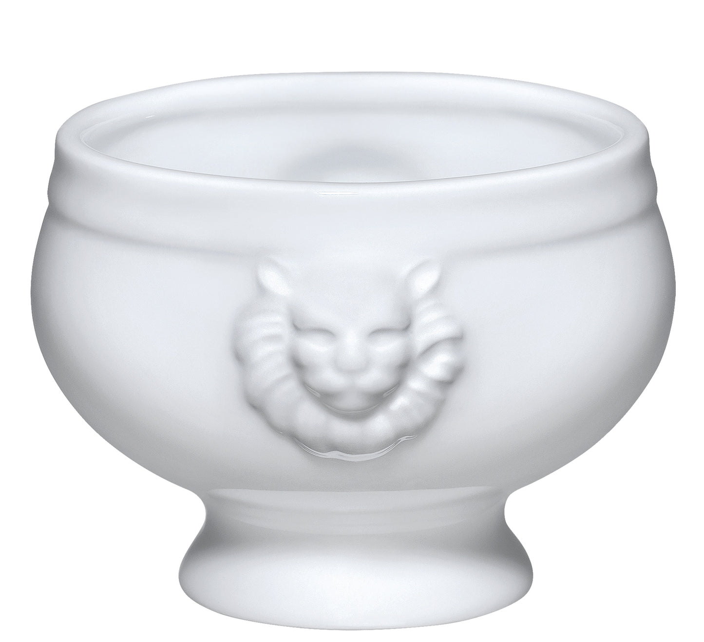 Suppeterirn løvehoved 450ml, hvid