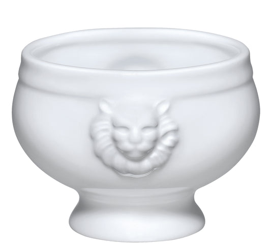 Suppeterirn løvehoved 450ml, hvid