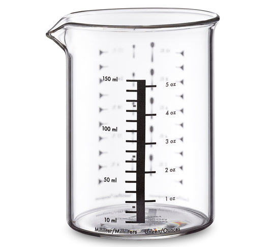 Målebæger i glas, 150ml