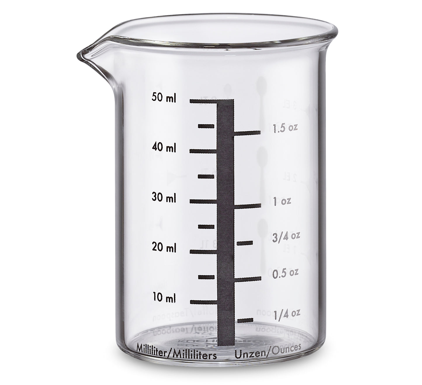 Målebæger i glas, 50ml