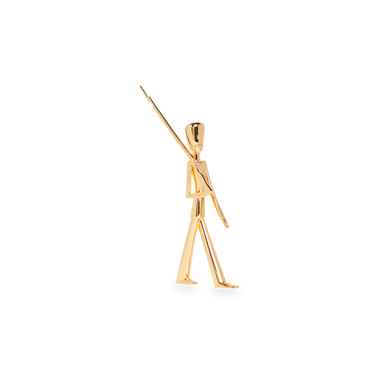 Kongelig garder, 24 karat guldbelagt, H16cm