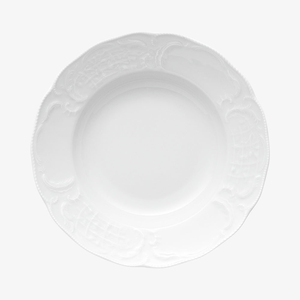 Plate 23cm deep, Weiss, Sanssouci weiss