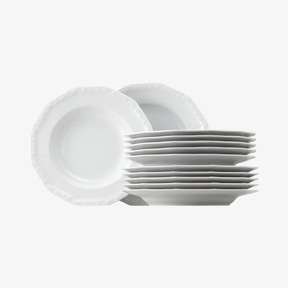 Dinner set 12 pcs., Weiss, Maria