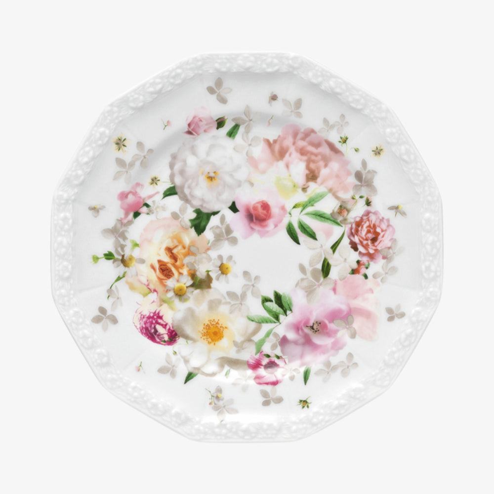 Plate 17cm, Pink Rose, Maria
