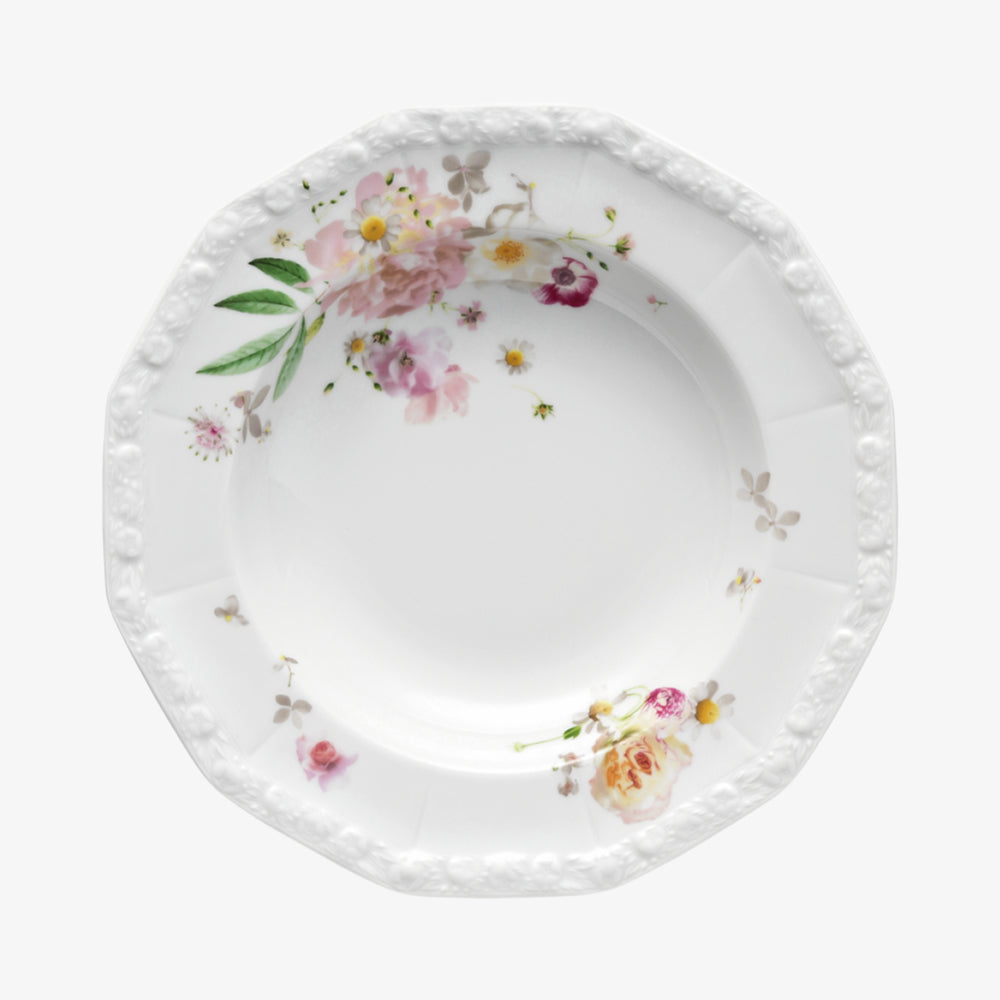 Plate 23cm dyp, rosa rose, maria