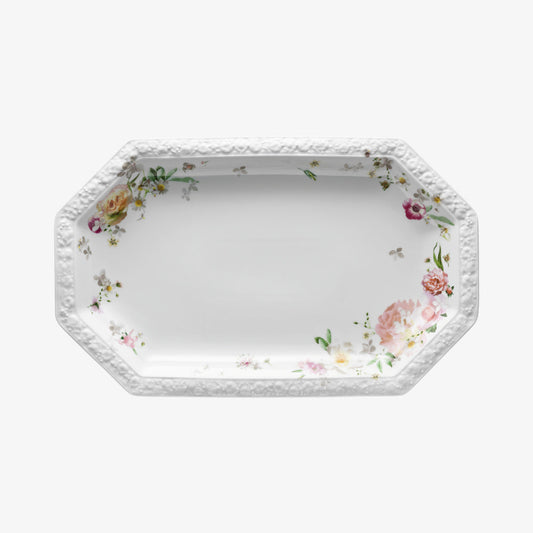 Platter 38cm, vaaleanpunainen ruusu, Maria