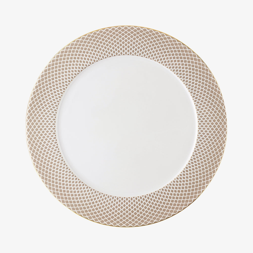 Serviceplate 33cm, Carreau Beige, Francis