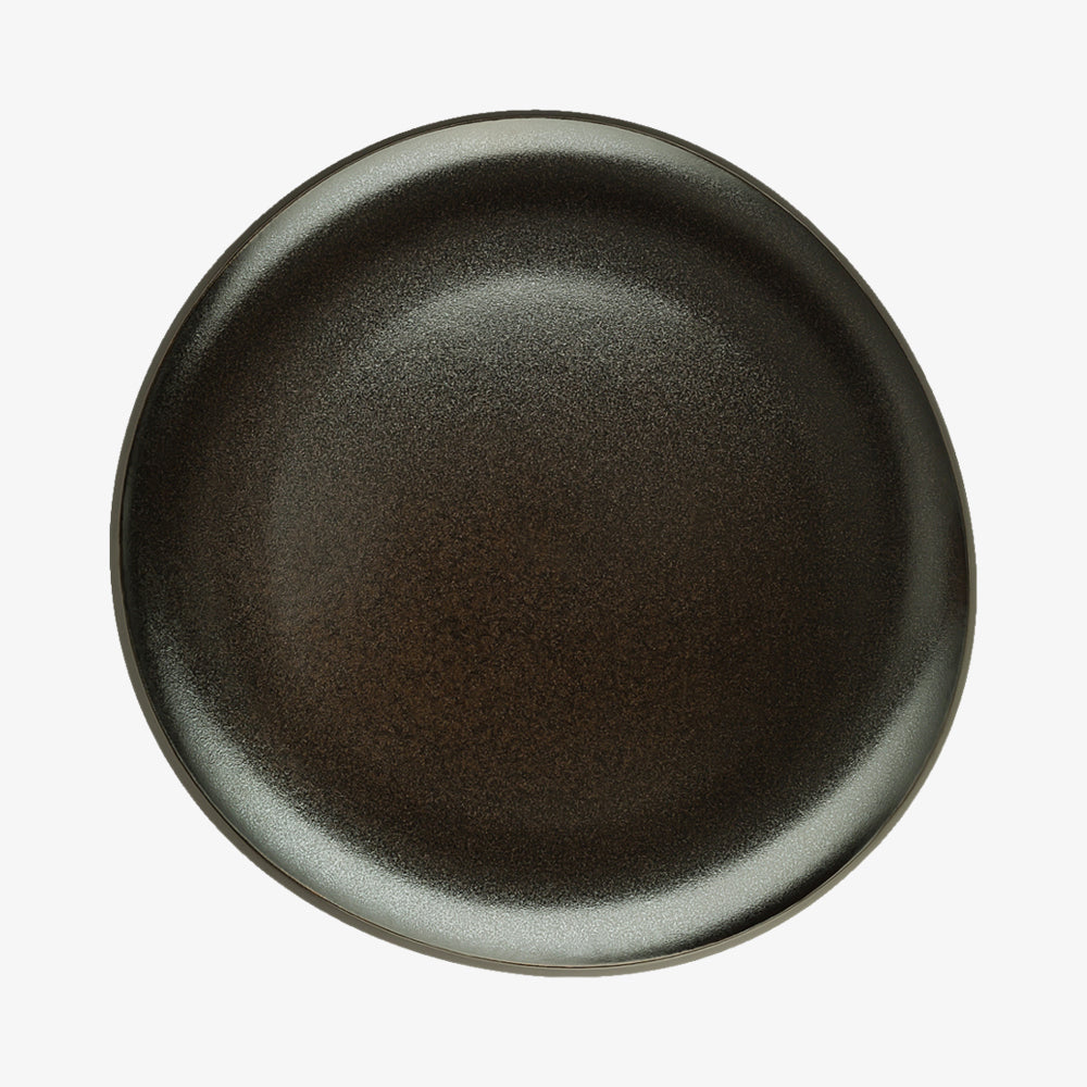 Plate 22cm, skifer grå, junto