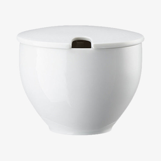 Sugar bowl w.indent., Weiss, Junto