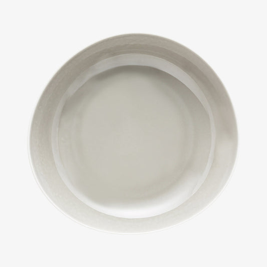 Plate 22cm deep, Pearl Grey, Junto