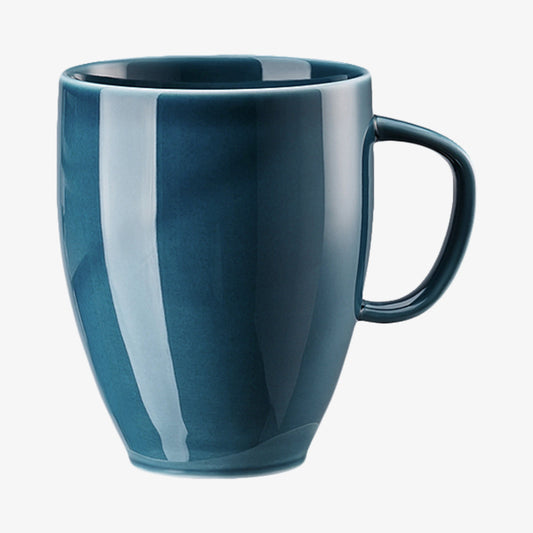 Mug with act, ocean blue, junto