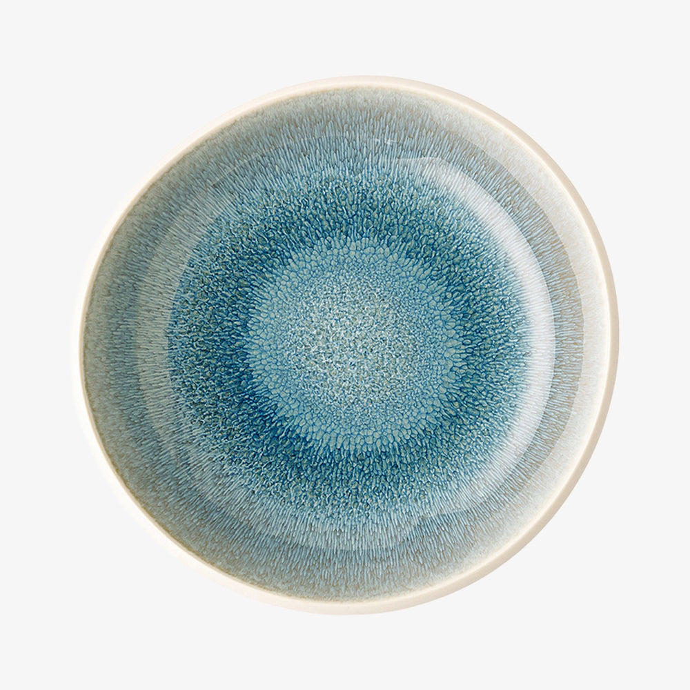 Plate 17 cm dyp, akvamarin, junto