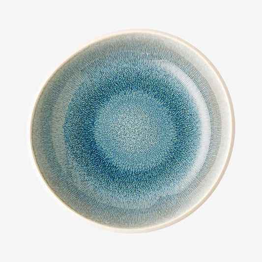 Plate 17cm deep, Aquamarine, Junto