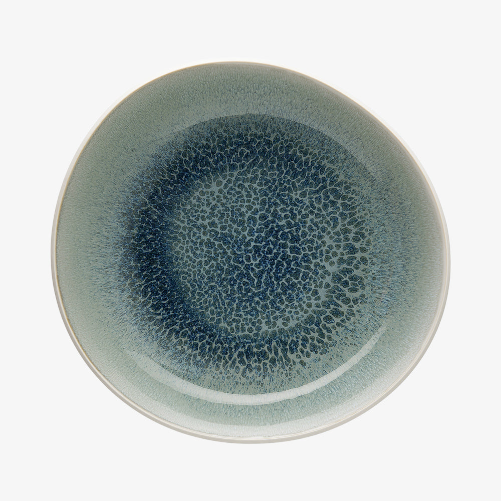 Plate 28cm deep, Aquamarine, Junto