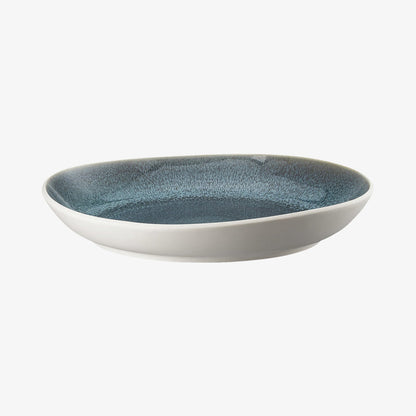 Plate 33cm Deep, Aquamarine, Junto