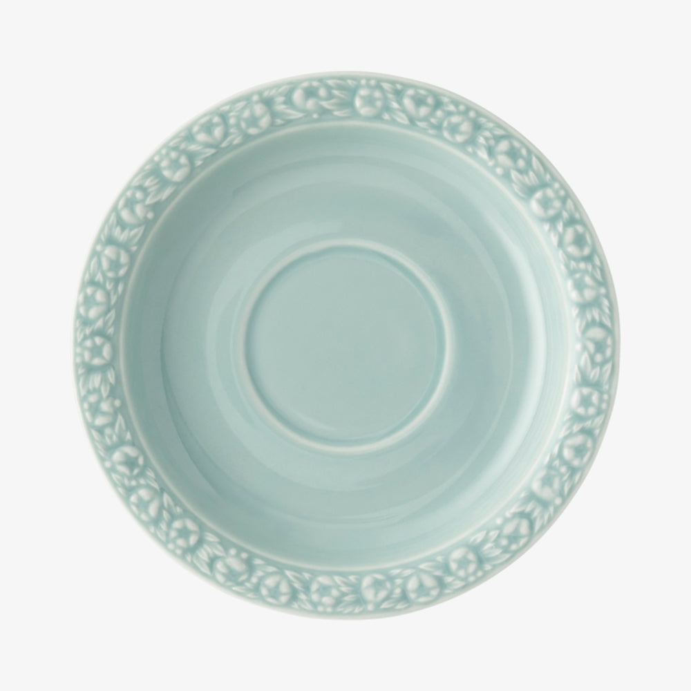 Saucer 4 Tall, Pale Mint, Maria