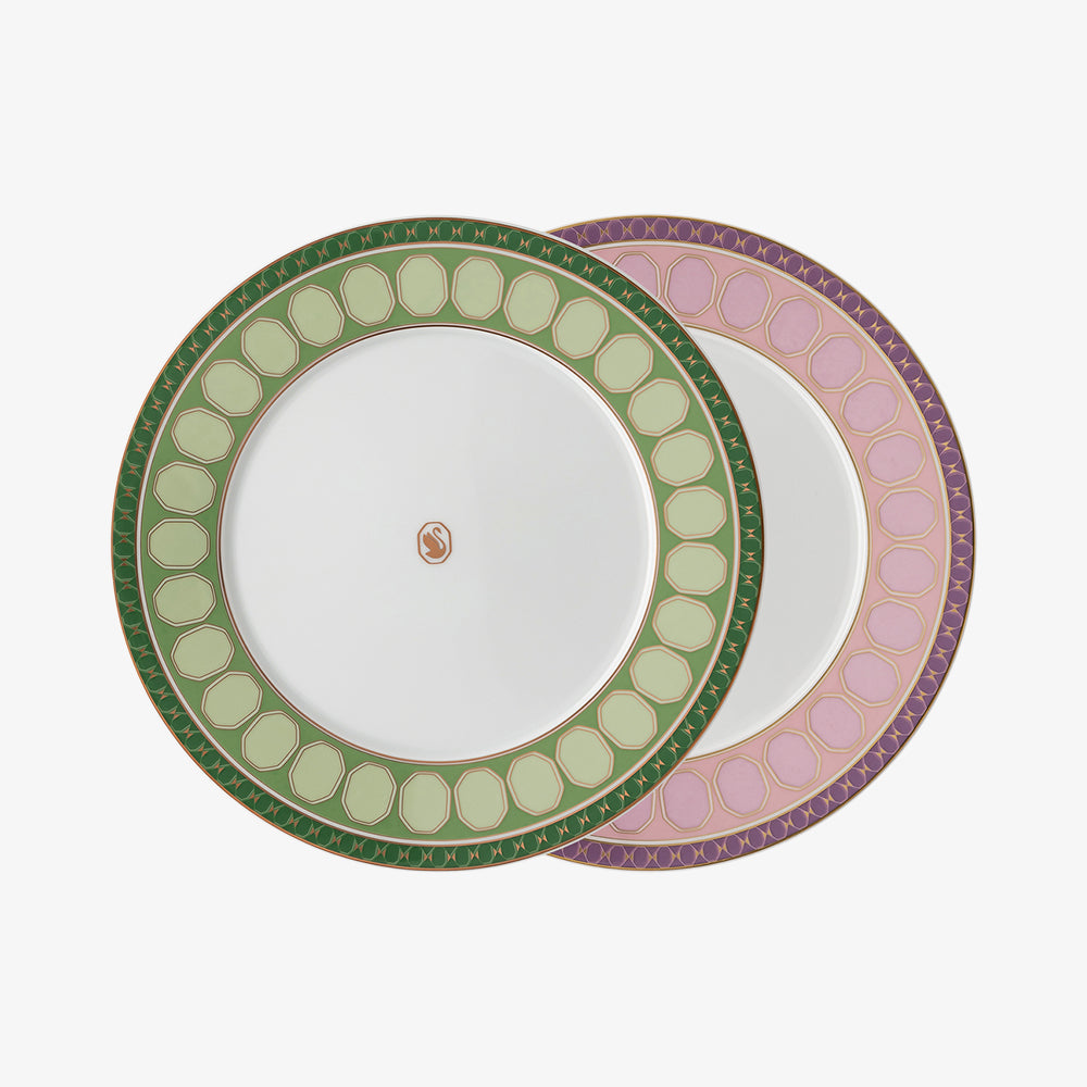 Set 2 plates 23cm, Fern + Rose, Signum