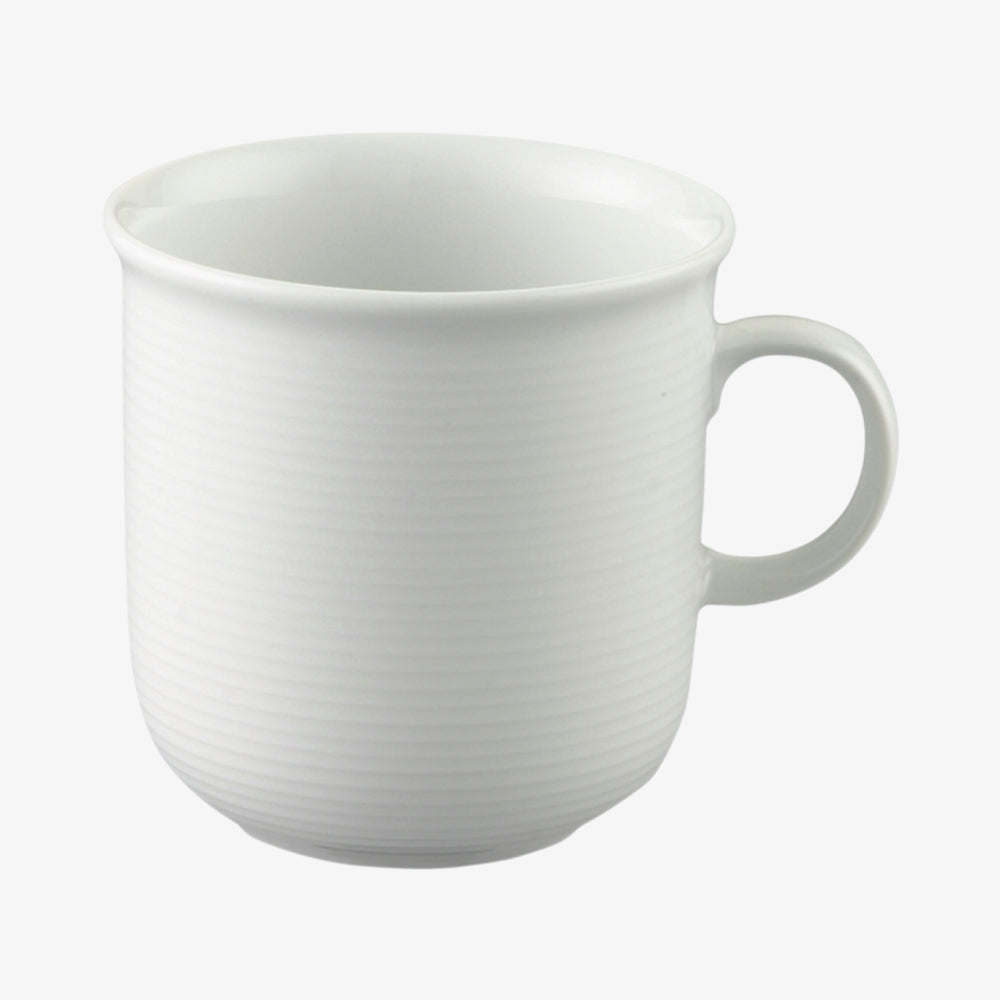 Mug with act, weiss, trend