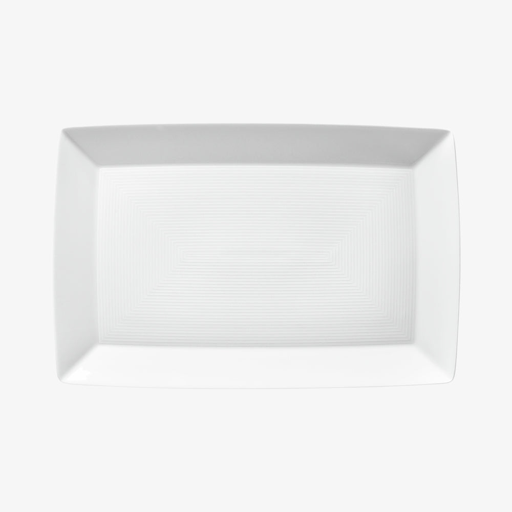 Platter angular 28cm, Weiss, Trend