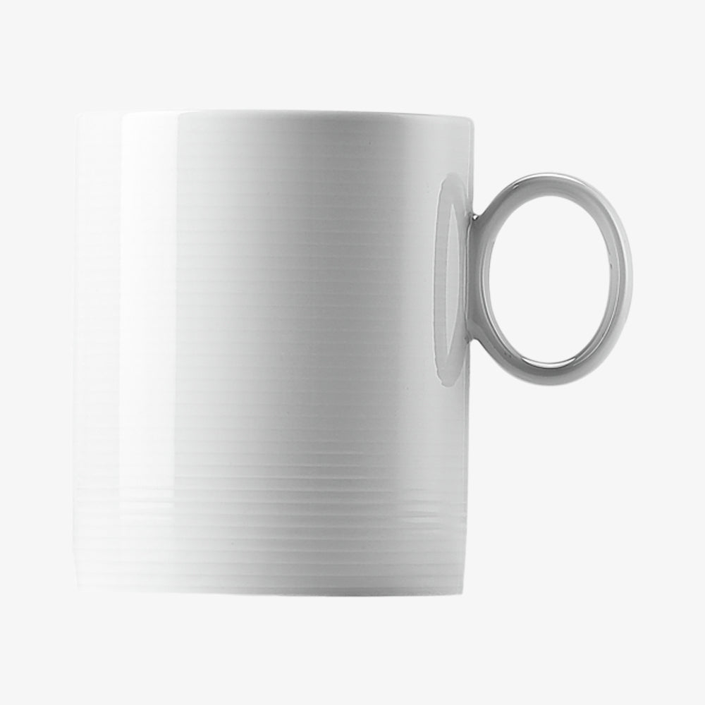 Mug w. Handle large, Weiss, Loft