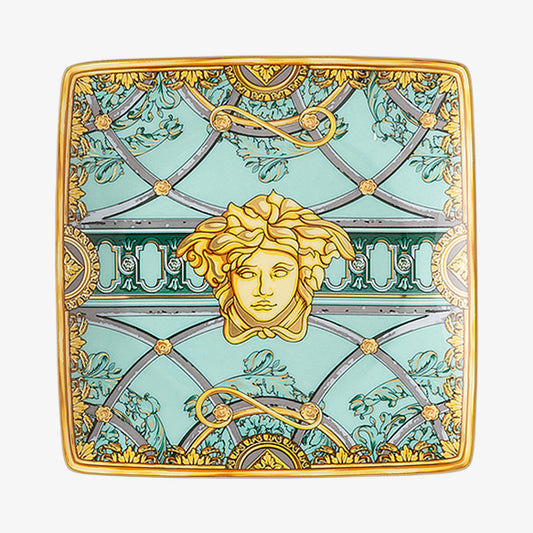 Bowl 12cm sq. flat, Scala Palazzo Verde, Versace