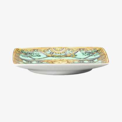 Bowl 12cm sq. flat, Scala Palazzo Verde, Versace