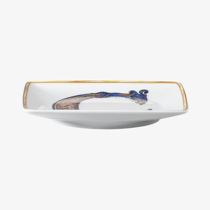 Skål 12cm kvadratmeter. Flat, feriealfabet C, Versace