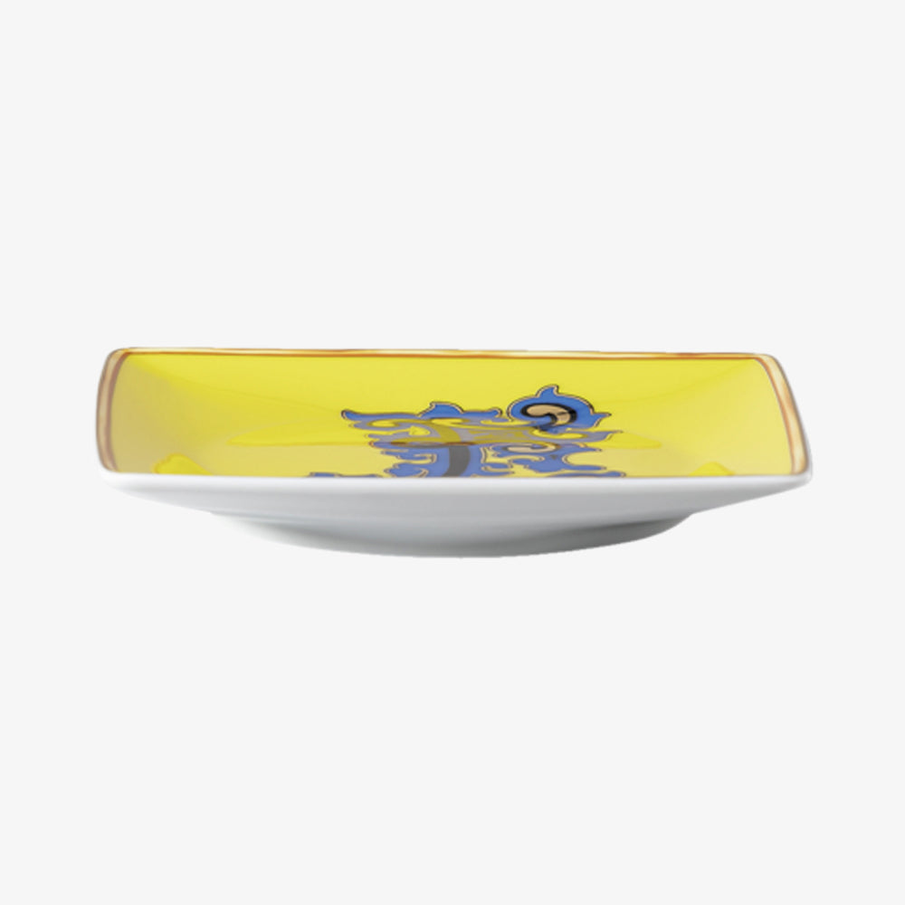 Bowl 12cm sq. Flat, Holiday Alphabet E, Versace