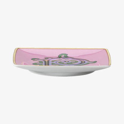 Bowl 12cm sq. flat, Holiday Alphabet P, Versace