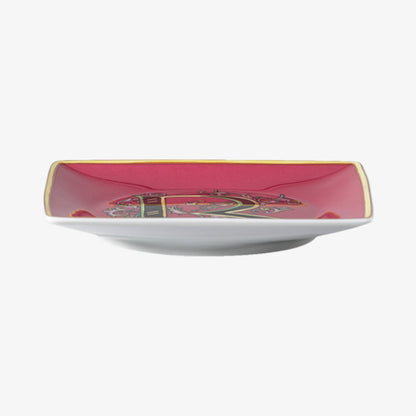 Skål 12 cm kvm. Flat, Holiday Alphabet R, Versace