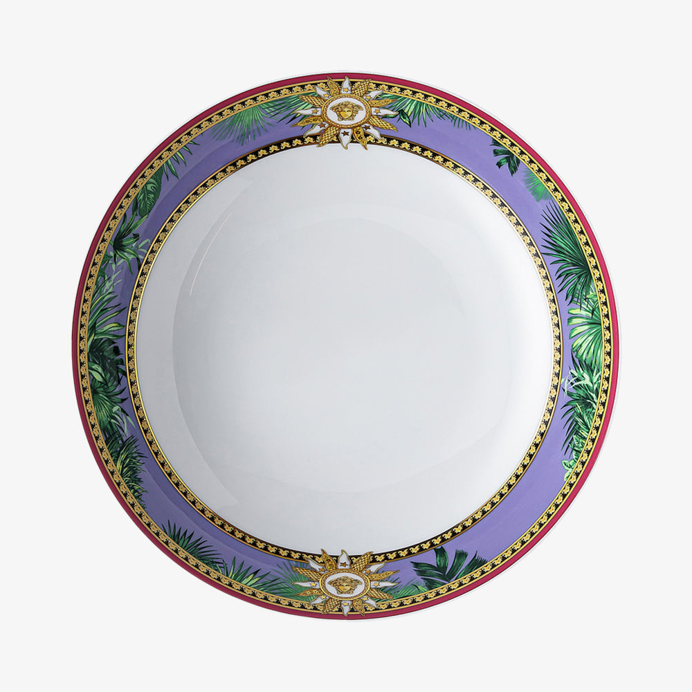 Plate 22cm Deep, Jungle Animalier, Versace