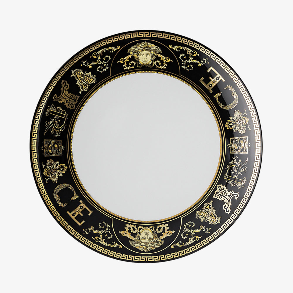 Plate 21cm, Virtus Gala Black, Versace