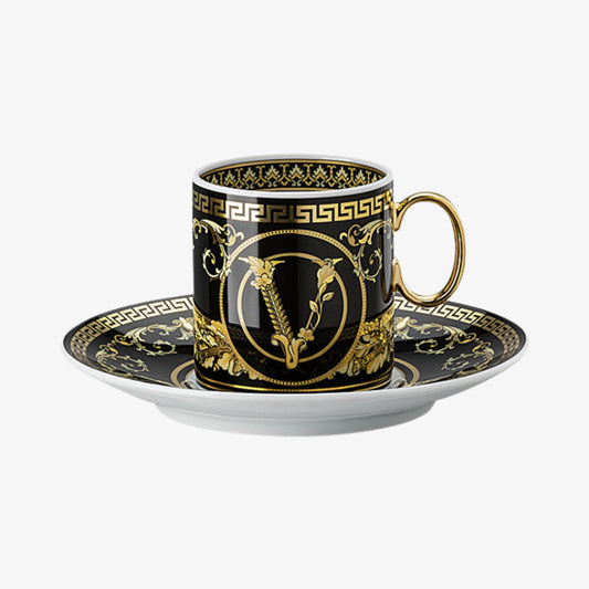 Espresso Cup/Sauc., Virtus Gala Black, Versace