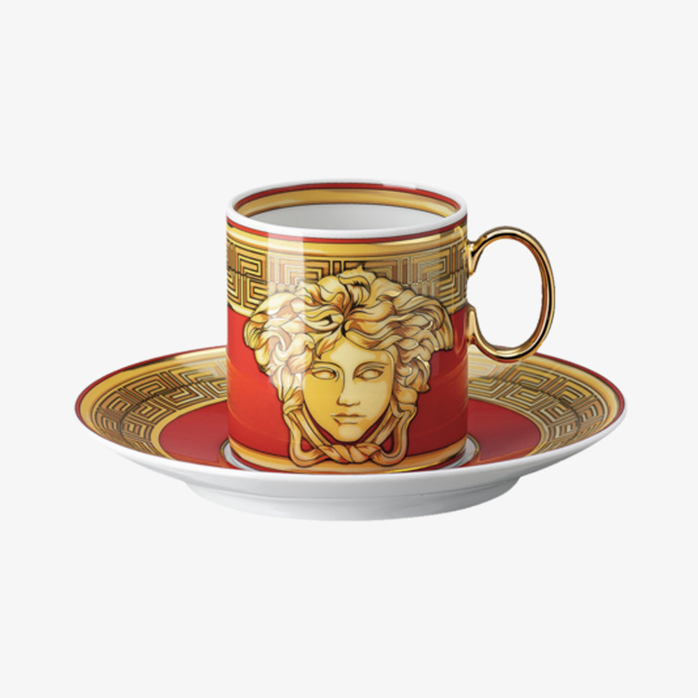 Espresso Cup/Sauc., Golden Coin, Medusa Amplified