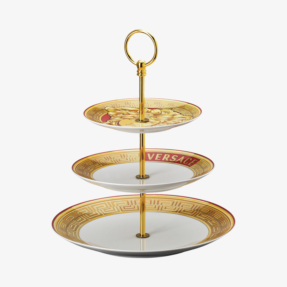 Etagere 3 tiers, Golden Coin, Medusa Amplified