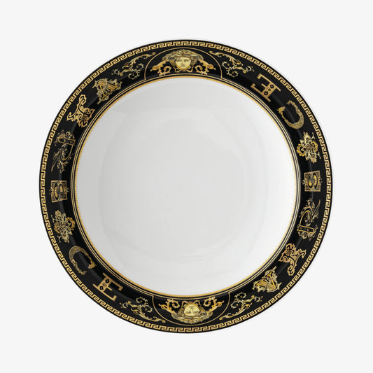 Plate 22cm dyp, virtus galla svart, versace
