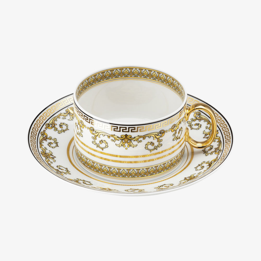 Cup/Saucer 4 Low, Virtus Gala White, Versace