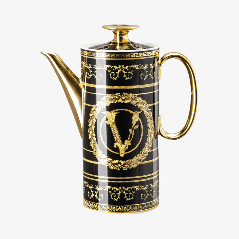 Coffee Pot 3, Virtus Gala Black, Versace