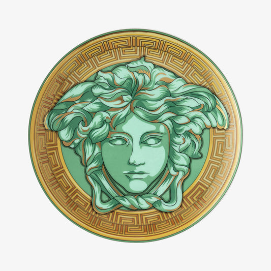 Plate 17cm, grønn mynt, medusa forsterket