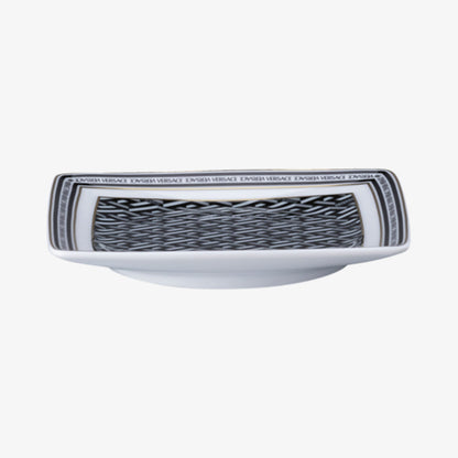 Bowl 12cm sq. Flat, Signature Black, La Greca