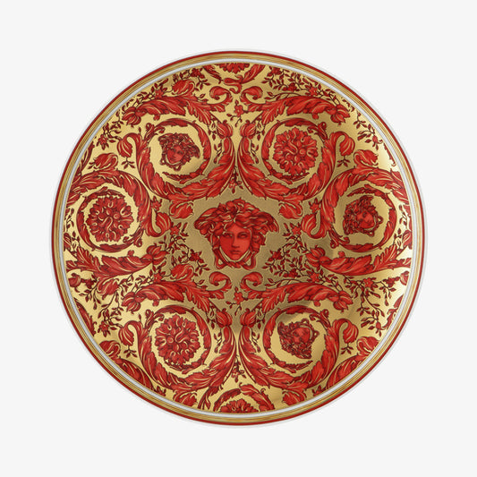 Tallrik 17 cm, Medusa Garland Red, Versace
