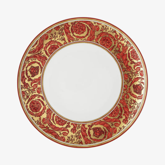 Plate 28cm, Medusa Garland Red, Versace