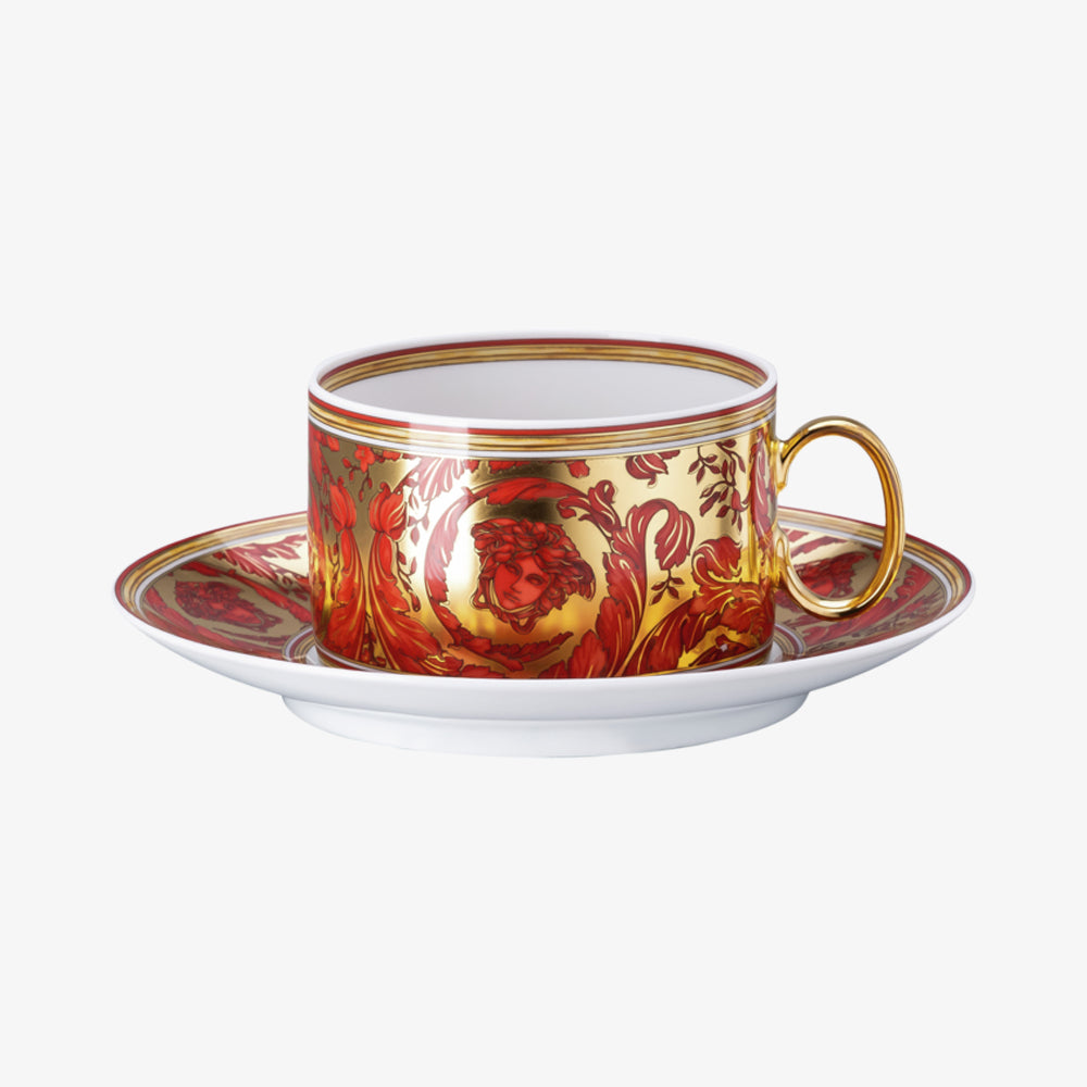 Cup/Saucer 4 Low, Medusa Garland Red, Versace