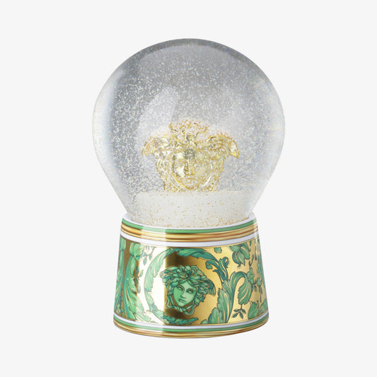 Glass sph. w.sn.eff, Medusa Garland Green, Versace