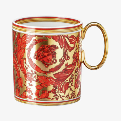 MUG WITH HADE, MEDUSA GARLAND RED, Versace