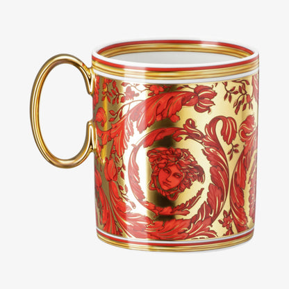 MUG WITH HADE, MEDUSA GARLAND RED, Versace
