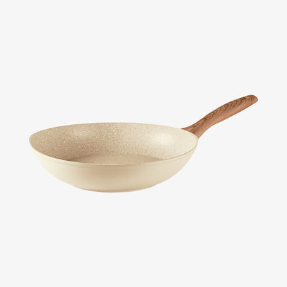 Spadella wok 1 håndtak 28cmrock & rose rosa alu