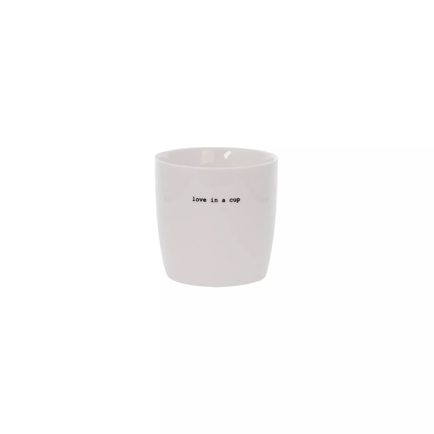 Krus m/love in a cup, hvid, porcelæn, 30cl