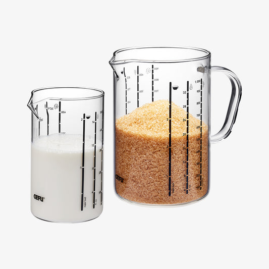 Måling av kopper Meti 0,5 + 1L glass