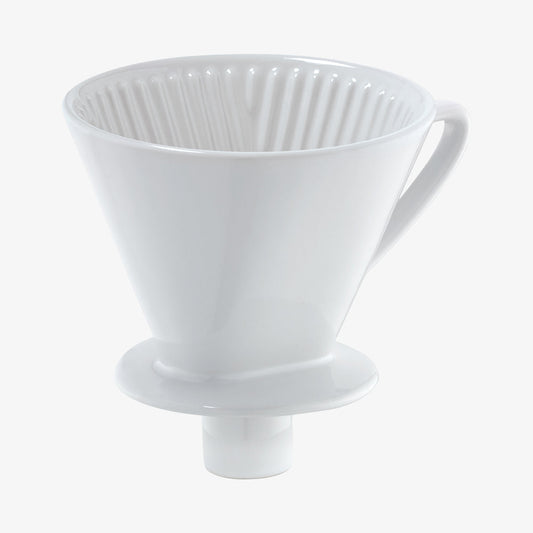Coffee funnel with studs size 4 white